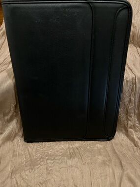 Classic Black Professional Portfolio folder for Women or Men